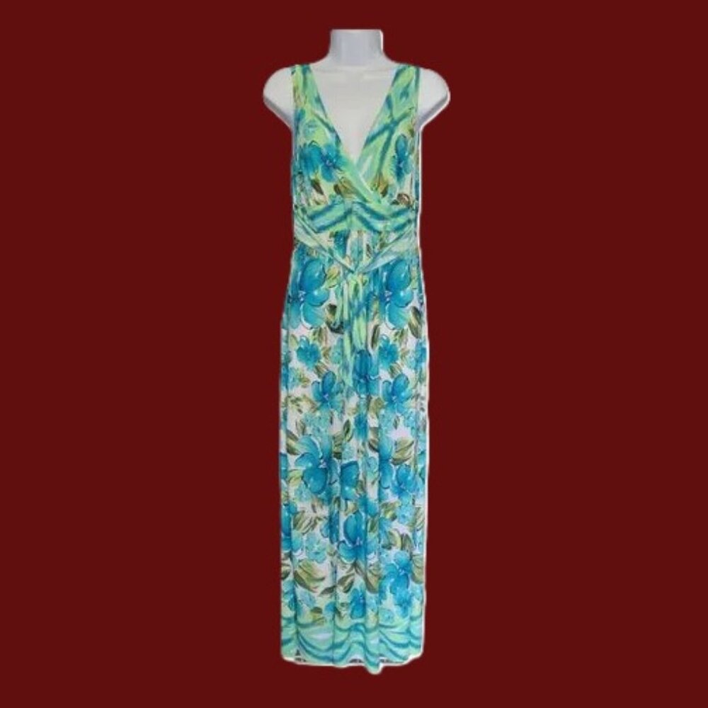 Connected Apparel - Halter Top Polyester belated maxi dress size M